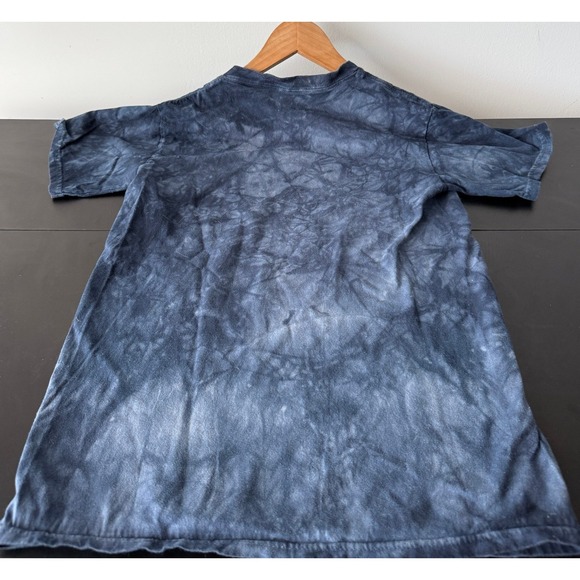 The Mountain Wolf Tie Dye Graphic T-Shirt Blue Pink Moon Mens Small S Cotton - Picture 5 of 5
